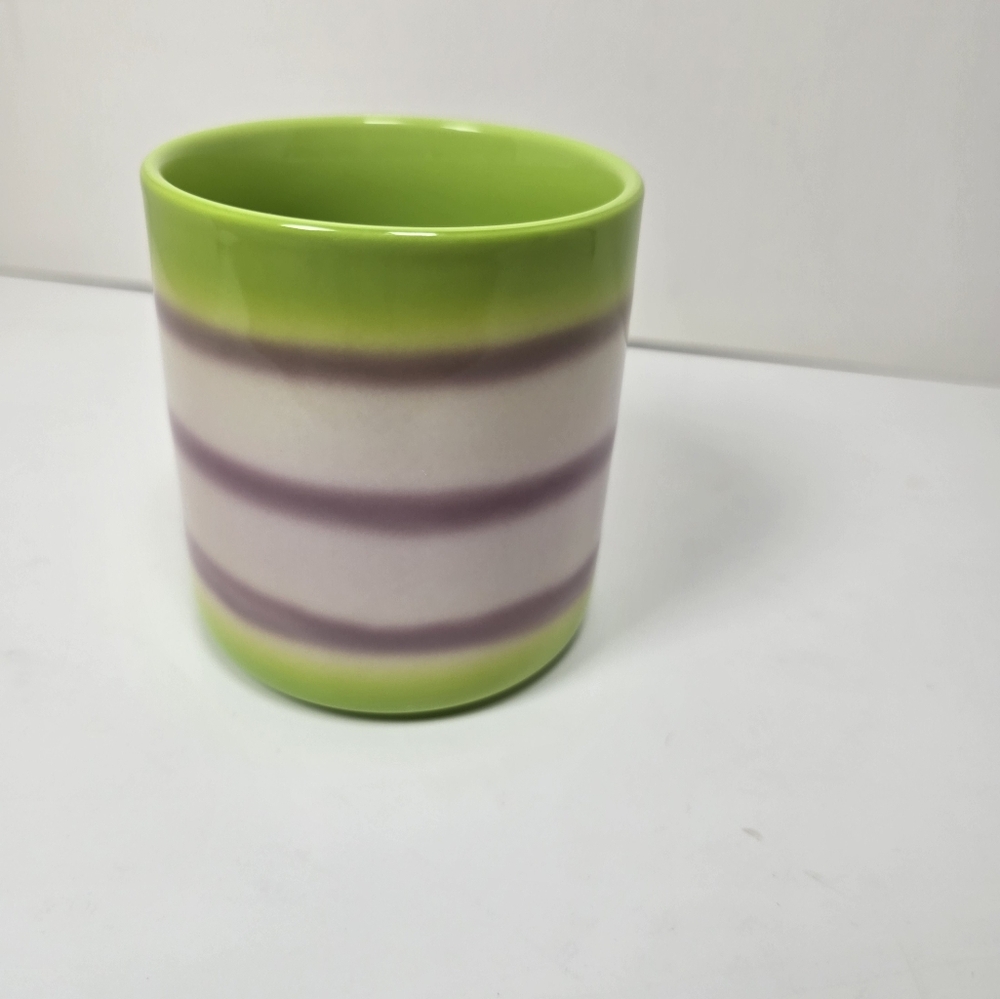 Starbucks Green & Purple Gradient Stripe Mug NWT - Picture 3 of 6